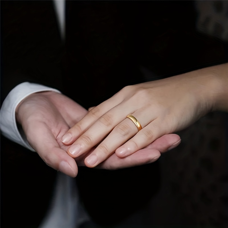 Stainless Steel 4mm Romance Style Ring